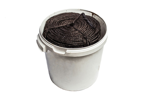 Каболка пропитанная канализационная 10-12 мм (ведро 25 кг)