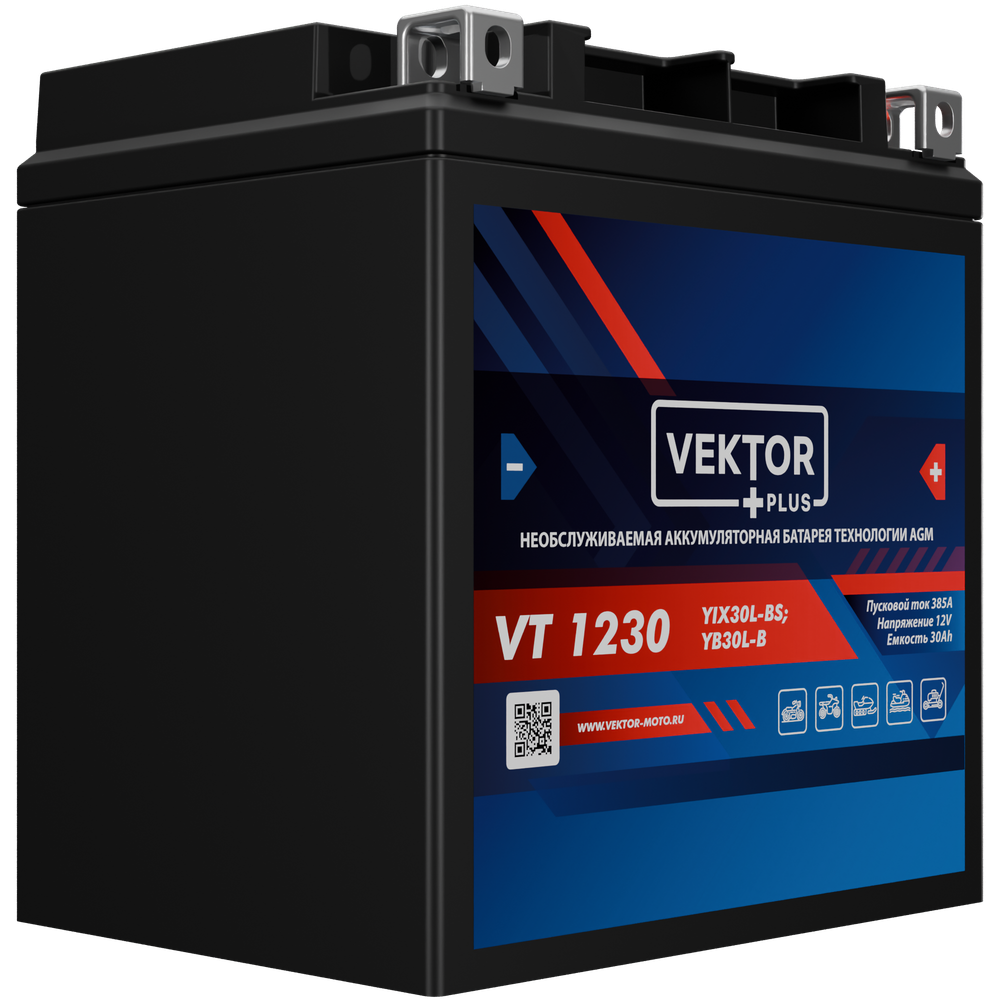 VEKTOR VT 1230 аккумулятор
