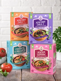 Набор смесей для каши и гарнира, 4 упаковки