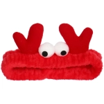 Повязка на голову «New collection Vostok - Крабики», цвет розовый, чёрный, бежевый и красный, 20*6см ( упаковка белый ZIP пакет )