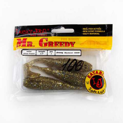 Виброхвост Lucky John Pro Series Mister Greedy 3.9" (99мм)