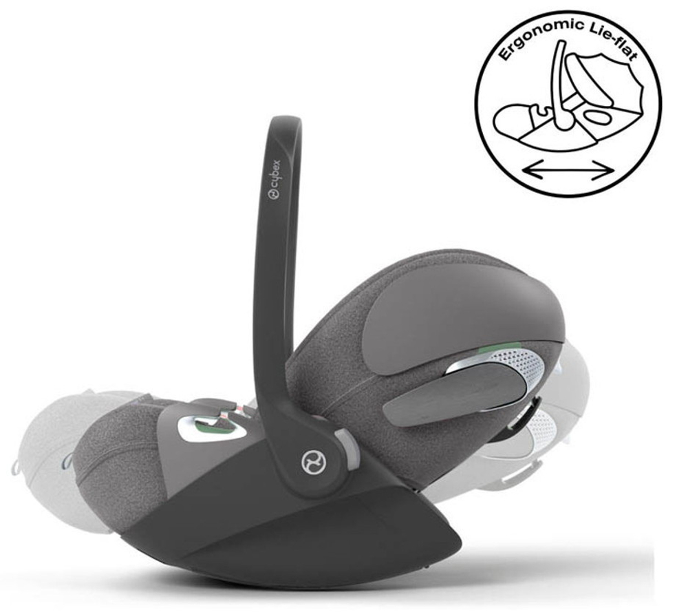 Коляска Cybex Priam IV Matt Black complete Cloud T Mirage Grey Plus Base T 4 в 1 Off White
