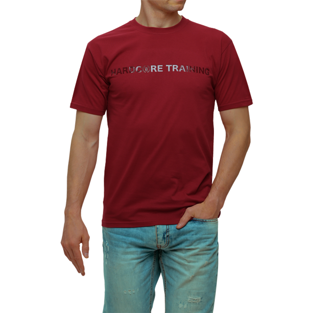 Футболка Hardcore Training Basic Burgundy