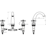 Смеситель для раковины Boheme Flora 317-FL