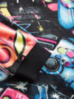 Пижама флисовая для мальчика Next B88-710, Черный, Желтый, Красный