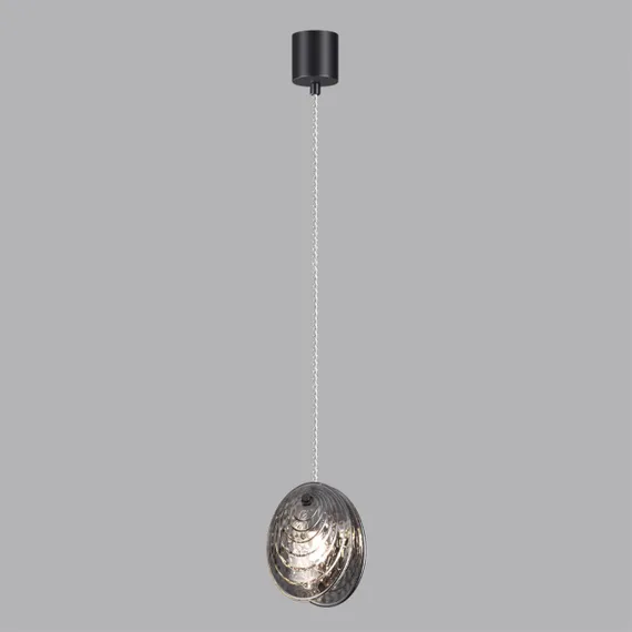 5038/1A MODERN ODL24 427 черный/дымчатый/металл/стекло Подвес G9 1*40W MUSSELS