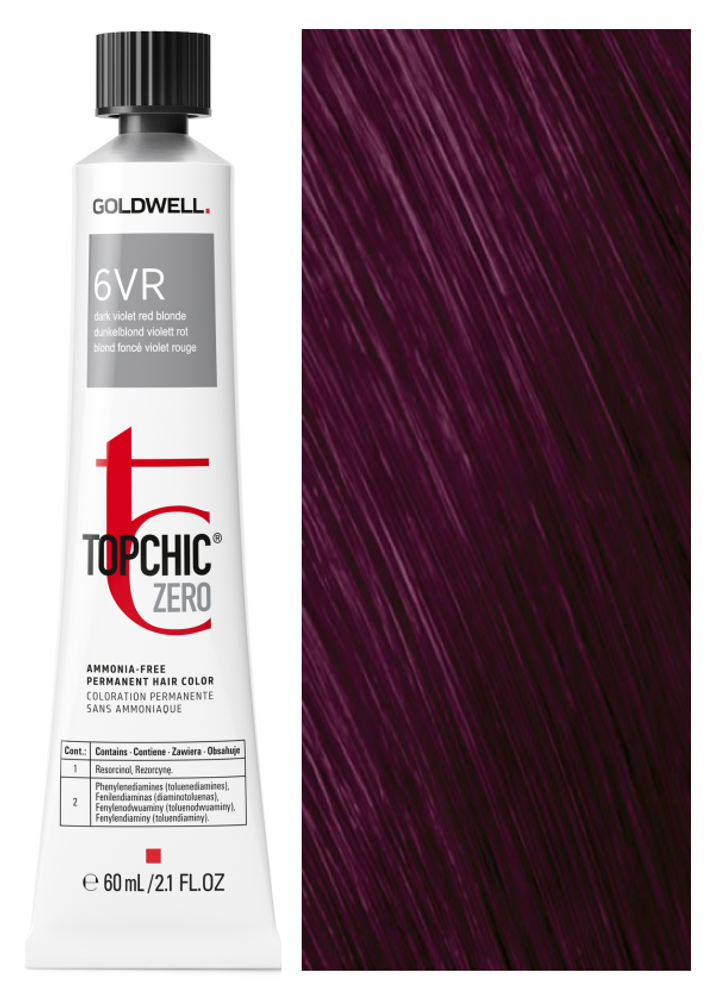 Goldwell Topchic Zero 6VR темный фиолетовый красный блонд 60 мл