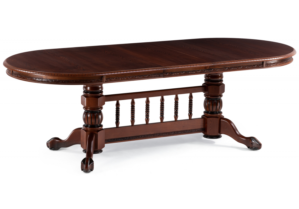 Стол деревянный Woodville Кантри орех с коричневой патиной