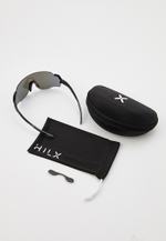 Спортивные очки HILX Savage (L) / Matt Black Grey / Blue Lens