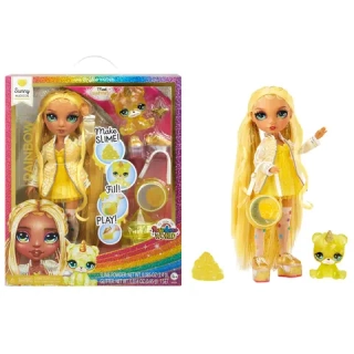 Кукла Rainbow High Sunny со слаймом и питомцем