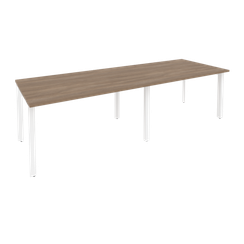 Onix Стол переговорный O.MP-PRG-2.3 Дуб Аризона/Металл Белый 2760*980*750