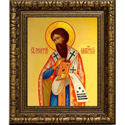 Георгий II Митиленский, Святитель, епископ. Икона на холсте.