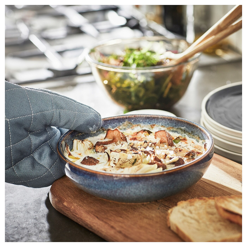 Блюдо IKEA GLADELIG (ГЛАДЕЛИГ), Синий, 20 см