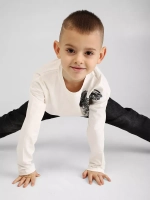 Лонгслив школьный для мальчика с принтом