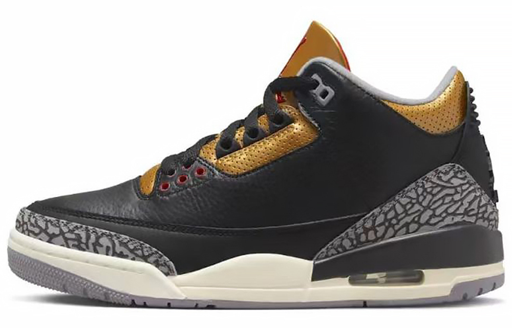 Кроссовки Jordan Air Jordan 3 Retro"Black Gold (Женская размерная сетка)