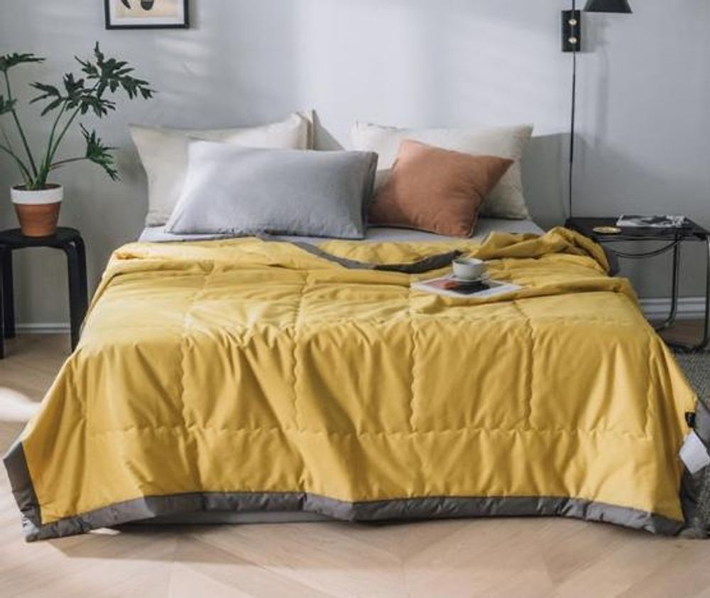 ZEPHYR HOME Одеяло летнее 200х230 Двуспалка Желтое