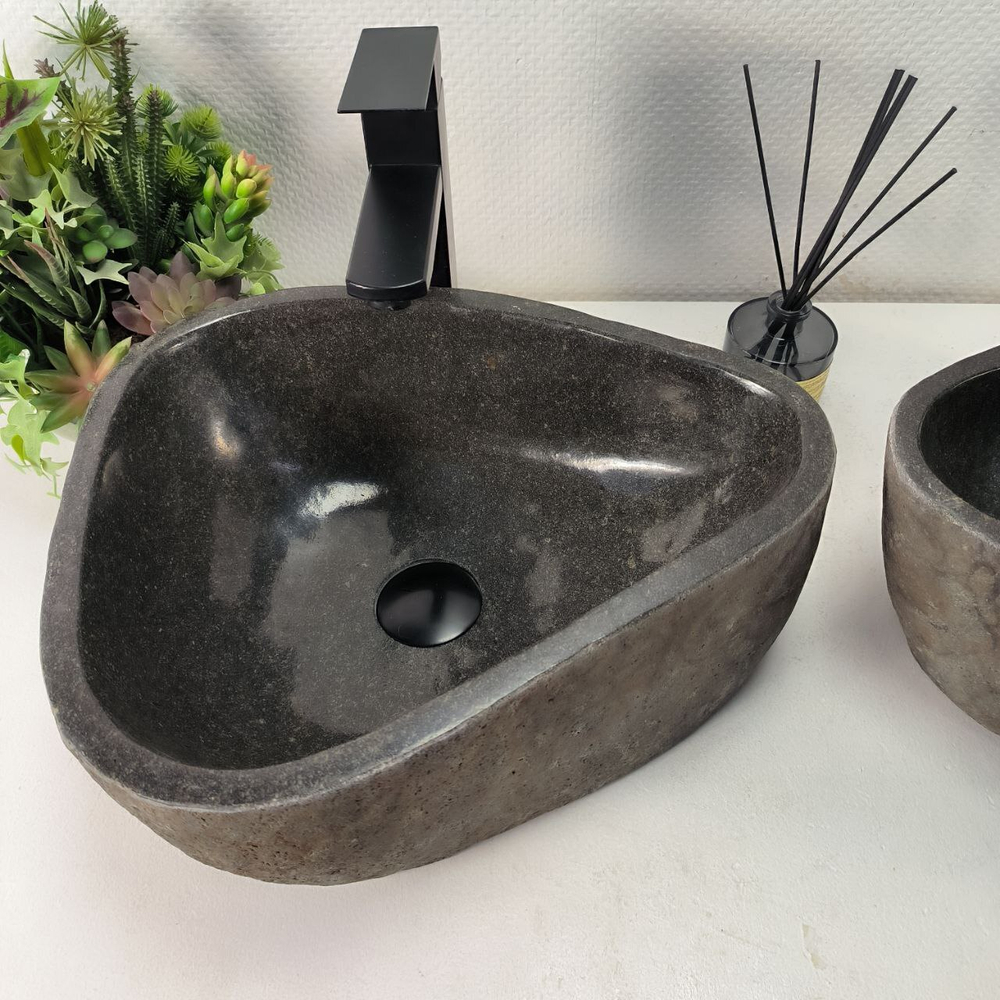 Раковина из речного камня ПАРА! RS-64968 40*35*16 0865