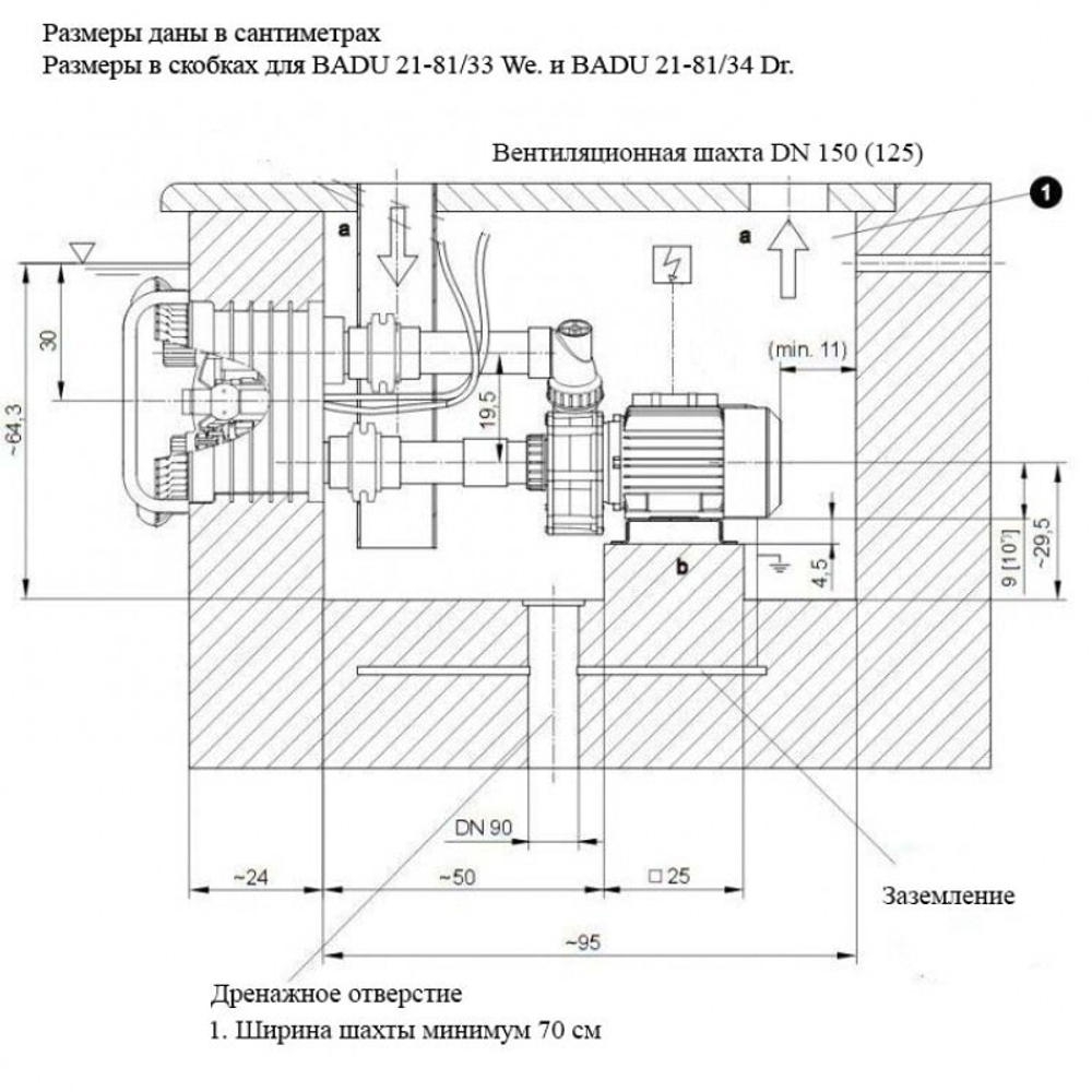 Противоток BADU JET Primavera, 75 м3/ч , 3,80 кВт, 380 В, LED RGB, без закладной