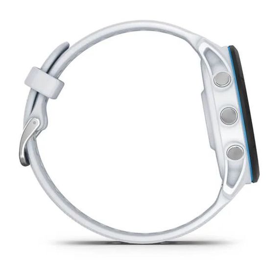 Умные часы Garmin FORERUNNER 255 Music с белым ремешком