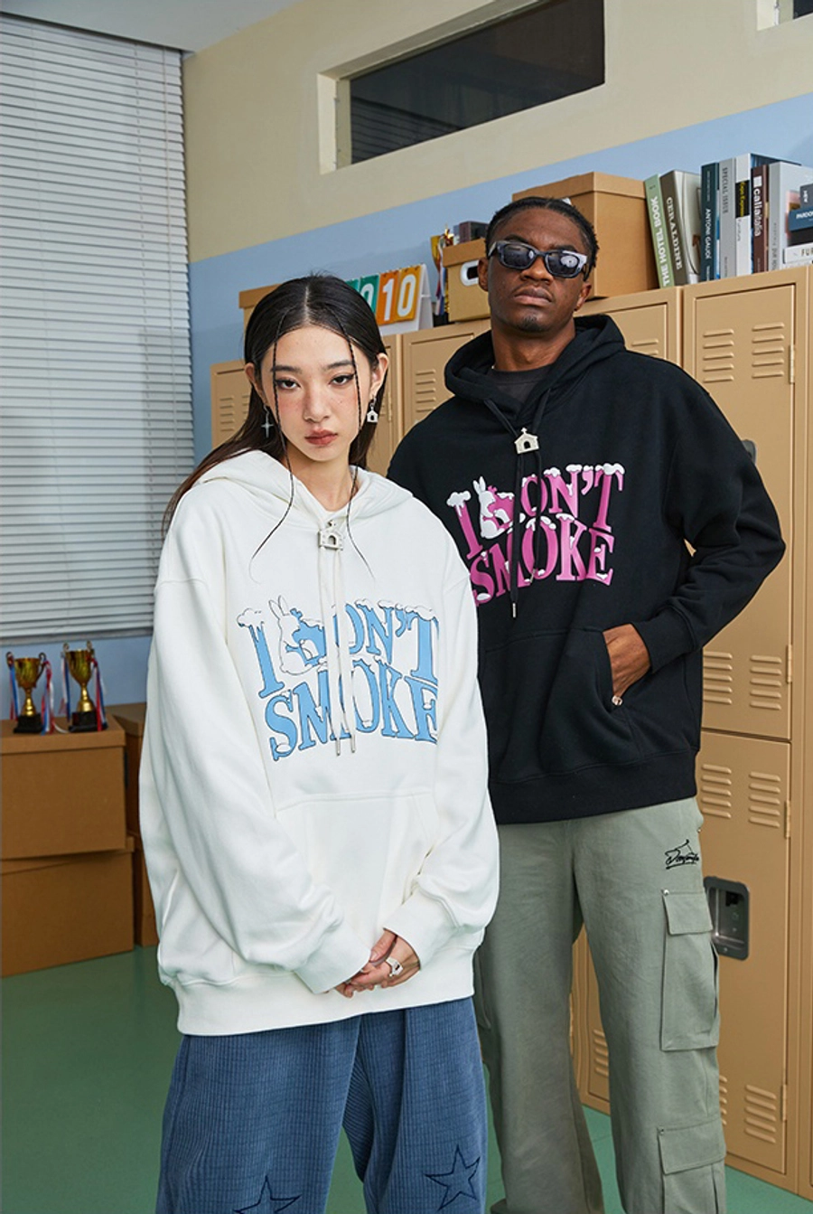 Худи DONSMOKE "Snowy Logo" Oversized Hoodie