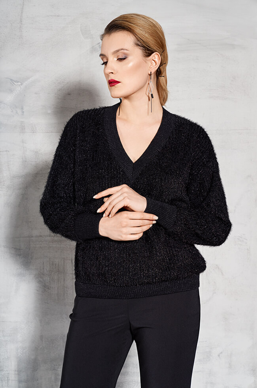 22551 Джемпер женский (черный)