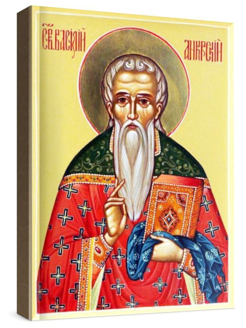 Василий Анкирский (рукописная икона)
