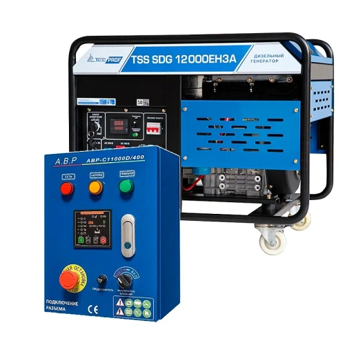 ТСС SDG 12000EH3A дизельный генератор с блоком АВР ТСС C 11000D/400 100058/190046