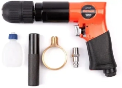 Дрель прямая Av Steel AV-701107 114л/мин патр.:быстрозажимной оранжевый/черный