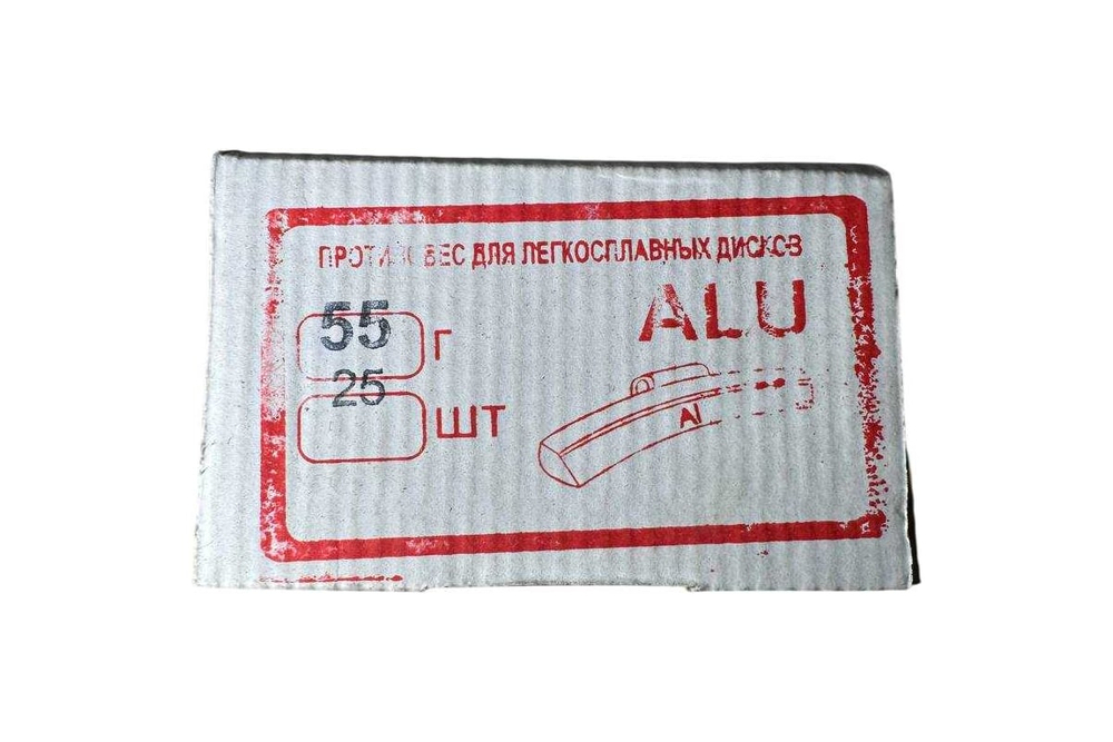 Набор грузов Great Wolf 55гр, для литых дисков, 25шт GW-AL055