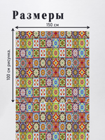 Оксфорд с принтом 3 метра №1 240 D