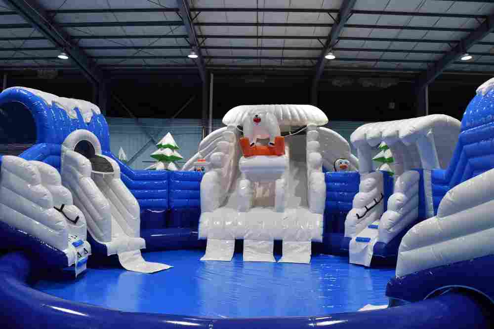 Наземный надувной аквапарк «Морское царство 2» 23*23*6 м