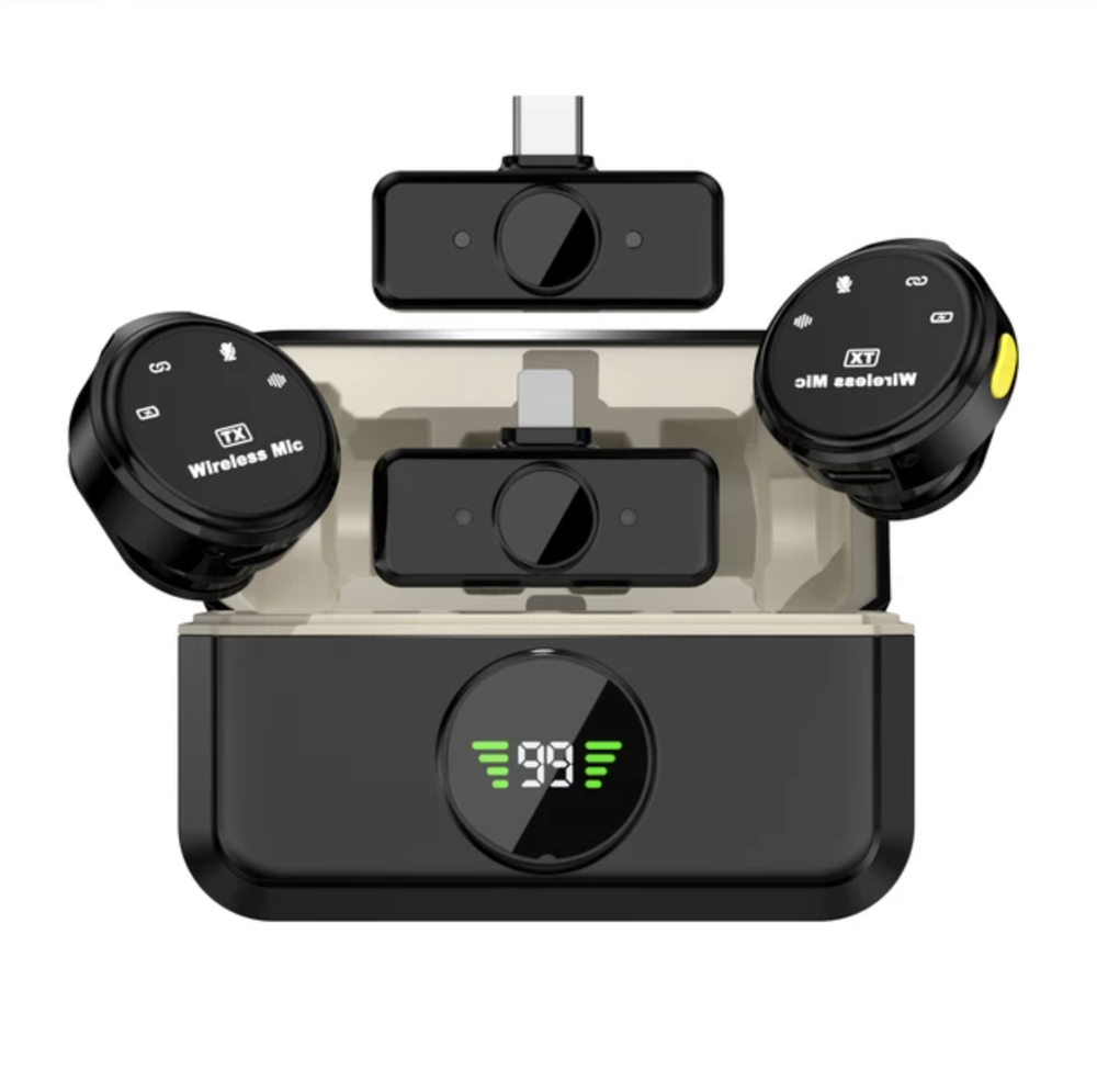 Микрофон беспроводной Xiaomi Funsnap Wireless Microphone A6S, Type-C + Lightning