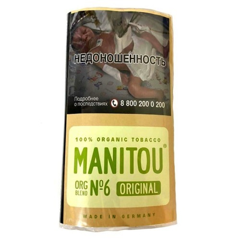 Табак Manitou Org Fine Green №6 30гр*5*24 МТ
