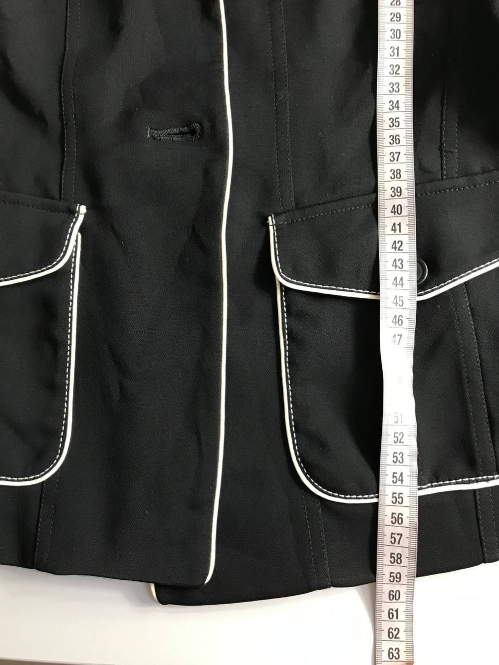 Жакет с контрастной отделкой 40-42 размер