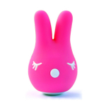 Женский вибростимулятор Bunny с ушками для клитора ( 6 режимов ) (Цвет: розовый)