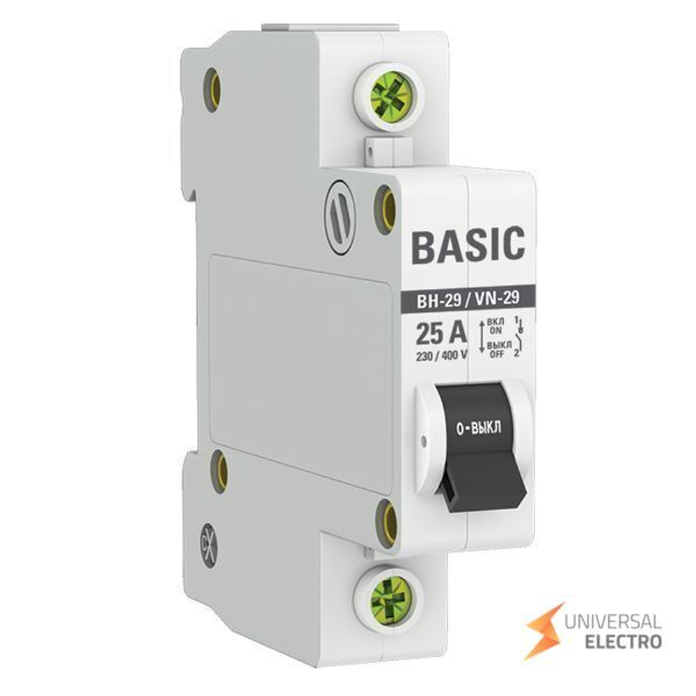 Выключатель нагрузки 1P 25А ВН-29 Basic