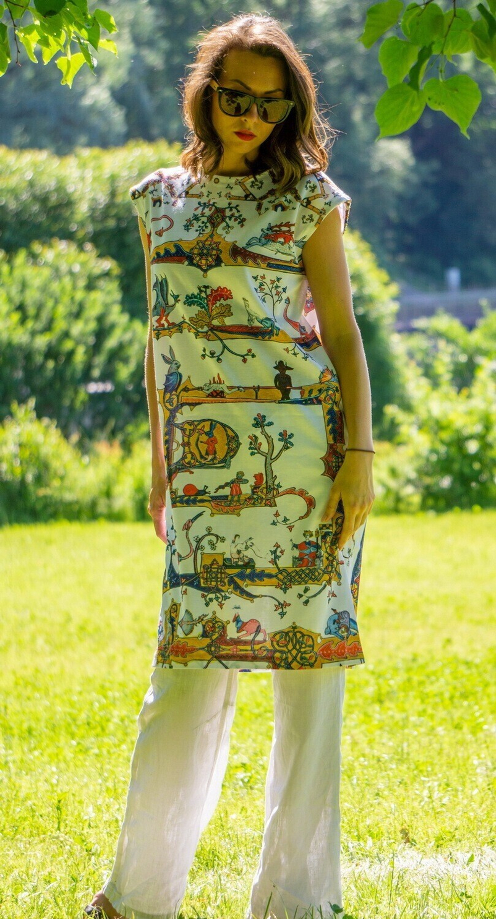 Платье "Лабиринт", по мотивам средневековой Псалтири Латтрелла