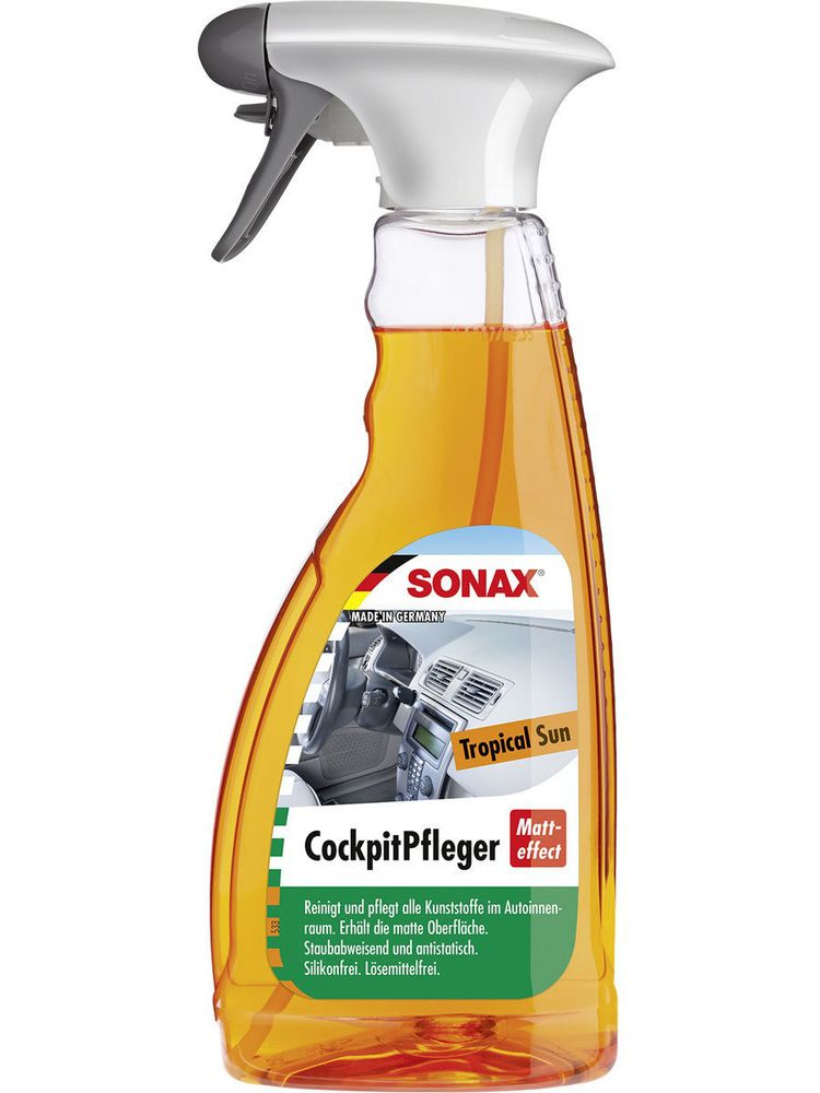 SONAX Очиститель-полироль для пластика триггер &quot;Матовый эффект Тропический Бриз&quot; 500 мл.