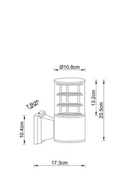 Уличный настенный светильник Arte lamp