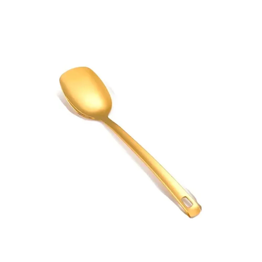 Ложка гарнирная для раздачи 26 см Blunt Square Tip нерж. цвет золото PVD P.L. Proff Cuisine