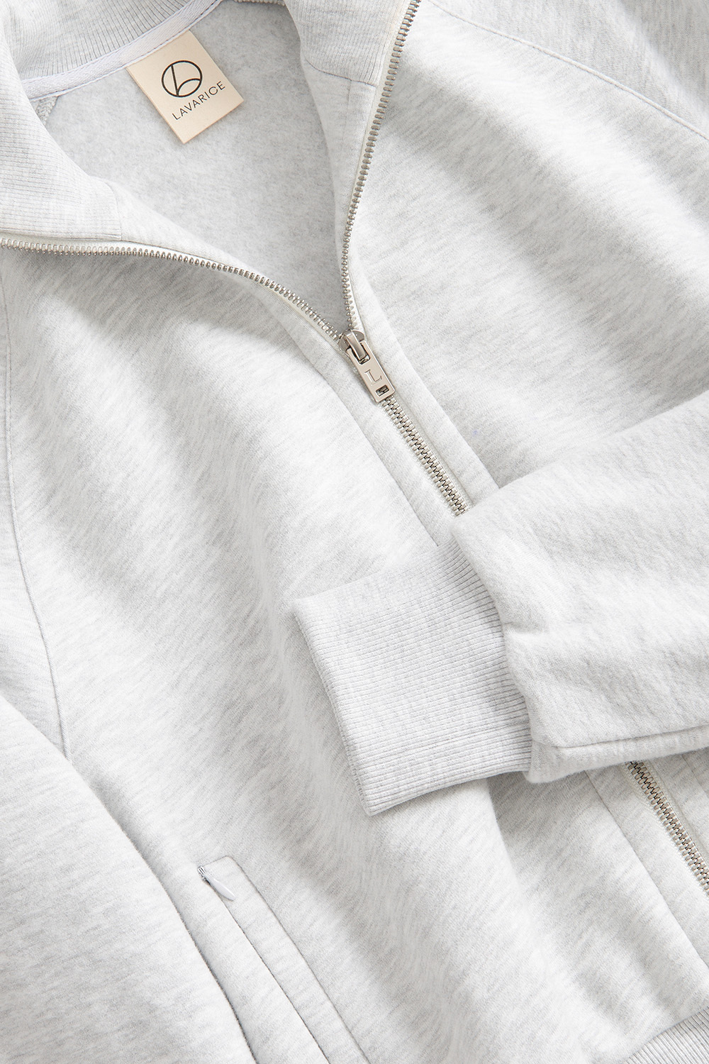 Олимпийка утеплённая Светло-серый меланж