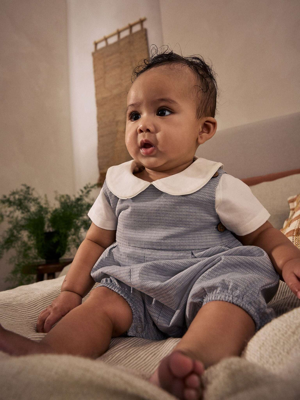 Комплект из трех предметов для малышей Next E47-401, Белый, Серый