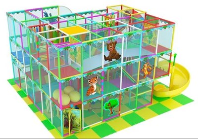 Уличный лабиринт "Детское раздолье" 70,5 м² (8,6*8,2*4,9 м)