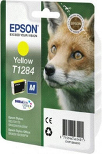 Epson Fox Singlepack Yellow T1284 DURABrite Ultra Ink C13T12844010