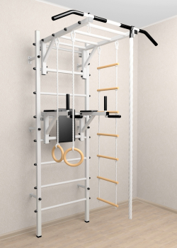 Шведская стенка Sv Sport усиленная 623 (Турник рукоход/Брусья/Канат/Кольца/Лестница)