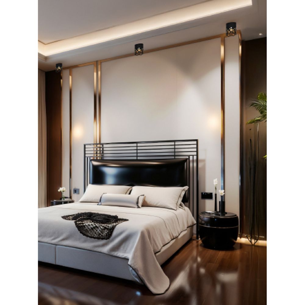 Светильник накладной ЭРА OL48 WH/BK под лампу MR16 GU10 IP44 черный/белый | Накладные светильники