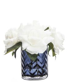 Букет белых роз в вазе "ёлочка", Cote Noire