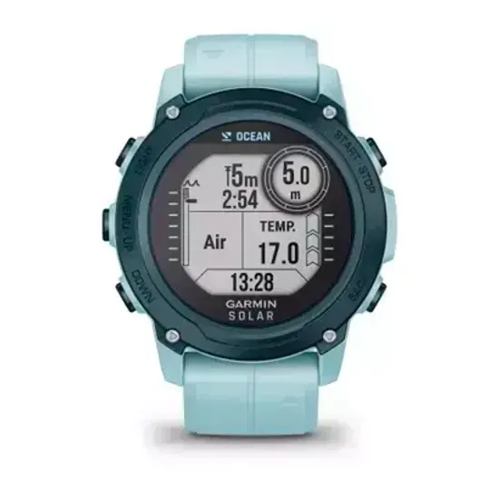 Смарт-часы Garmin Descent G1 Solar Ocean Edition лазурные 010-02604-04
