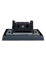 BRITE Выключатель 2-клавишный 10А в сборе ВСР10-2-0-БрМ маренго IEK