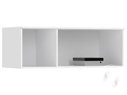 Антресоль к шкафу (1200) Норд (белый/белый глянец холодный)